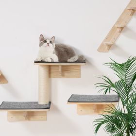 Wall Mounted Cat Shelves Tree With Jumping Boards Nests Hammock Set Of 9
