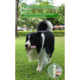 DOG Chew Toys For Teeth Cleaning,Pet Sausage Chew Brush,Pet Chew & Clean Buddy