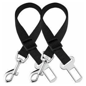 Heavy Duty Nylon Pet Safety Seat Belt Clip Adjustable Dog Vehicle Harness Lead