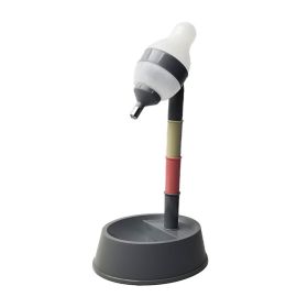 Standing Cat Water Dispenser Multipurpose Adjustable Height Automatic Dog Water Bottle Dispenser For Cats Dogs Pets Deep Gray Bottom