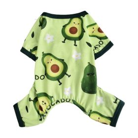 Cross-border Hot Sale Pet Clothes Four Seasons Four-legged Pet Clothing Pajamas Jumpsuit Dog Clothing Global One Piece Dropshipping (Option: Grass Green-S)