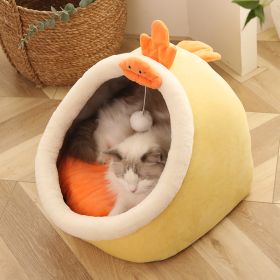 Four Seasons Universal Cat House Villa Home (Option: Yellow-Ordinary-S)