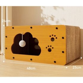 Creative Sisal Mat That Won't Shed Crumbs Cat Scratch Board (Option: Scratch Resistant-Medium Clouds)
