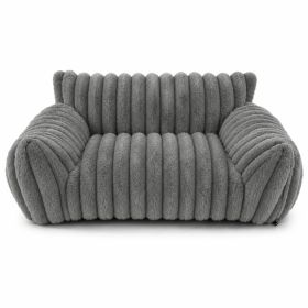 Cute Cat Couch For Pets - Fluffy Cat Beds With Premium Soft Corduroy Fleece, Fuzzy Cats Beds For Indoor Cats With Removable Washable Cover, Supportive (Option: Dark grey-S)