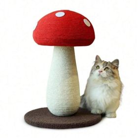 Mushroom Cat Scratching Post Unique Design, Sisal Wrapped, Ideal For Medium And Small Cats, No Assembly Required Cat Stuff Cat Tree Tower Cat Toys (Option: JDHSMGT 003)