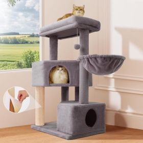 Gardner Pets Large Cat Tree For Medium To Large Cats, Heavy-Duty Cat Tower With Scratch Post And Washable Top Perch. Self-pickup Orders Supported Via (Option: 4Tier Enhanced Version Gray)