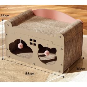 Creative Sisal Mat That Won't Shed Crumbs Cat Scratch Board (Option: Scratch Resistant-Gray Clouds Bear)