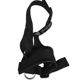 Dog Mouth Cover Nylon Anti Bite Anti Barking Drinkable Water Adjustable And Breathable (Option: Black-2XL)