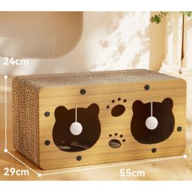 Creative Sisal Mat That Won't Shed Crumbs Cat Scratch Board (Option: Scratch Resistant-Bear Single Layer Hanging Ball)