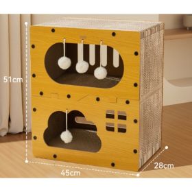 Creative Sisal Mat That Won't Shed Crumbs Cat Scratch Board (Option: Scratch Resistant-Hanging Ball Villa)